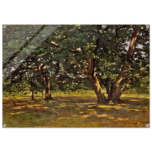 Fontainebleau Forest - claude monet Acrylic Print - 70x100 cm / 28x40″ inches