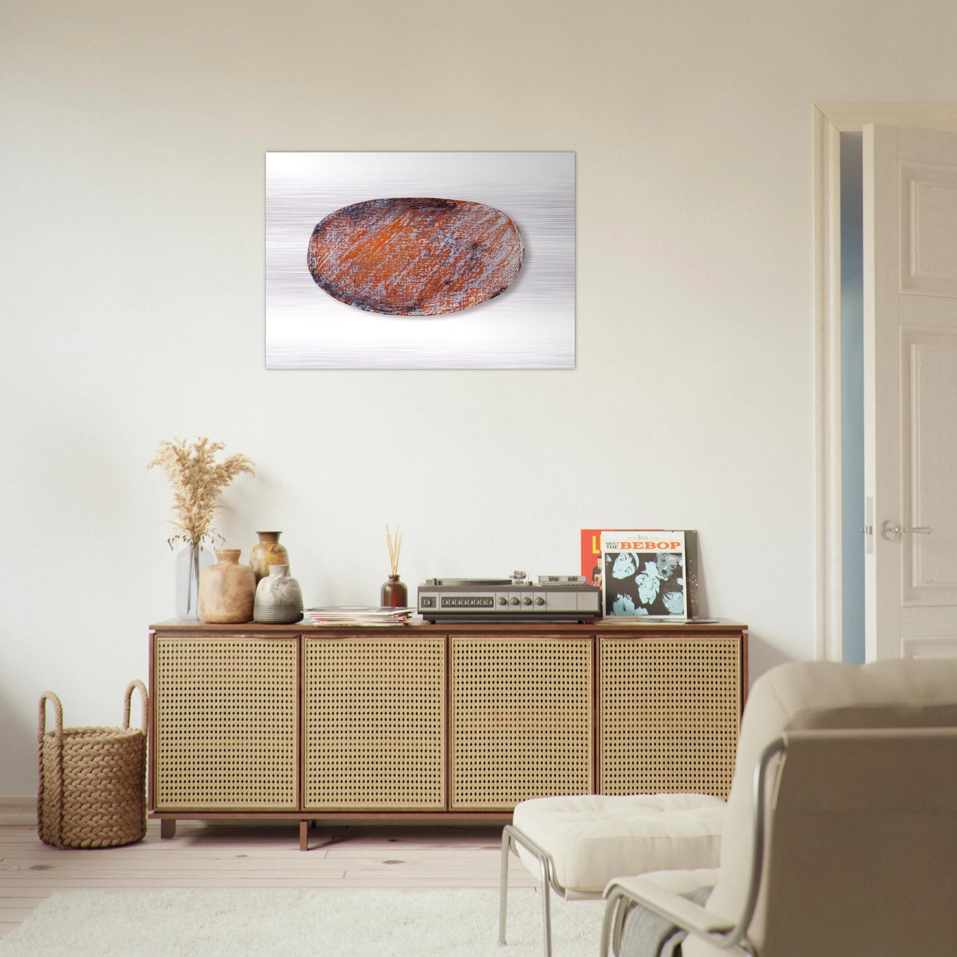 Ohne Titel für Peter Dibke - 1970 - Blinky Palermo Brushed Aluminum Print - 70x100 cm / 28x40 inches | Blinky Palermo Aluminum Print | Blinky Palermo Prints