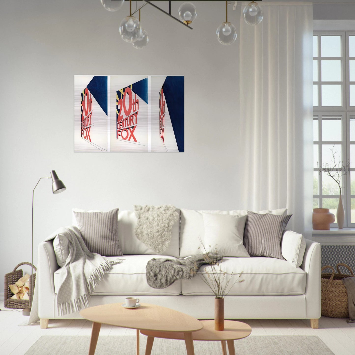 VIEW OF THE BIG PICTURE 1963 - Edward Ruscha Brushed Aluminum Print - 70x100 cm / 28x40 inches | Edward Ruscha Aluminum Print | Edward Ruscha Prints