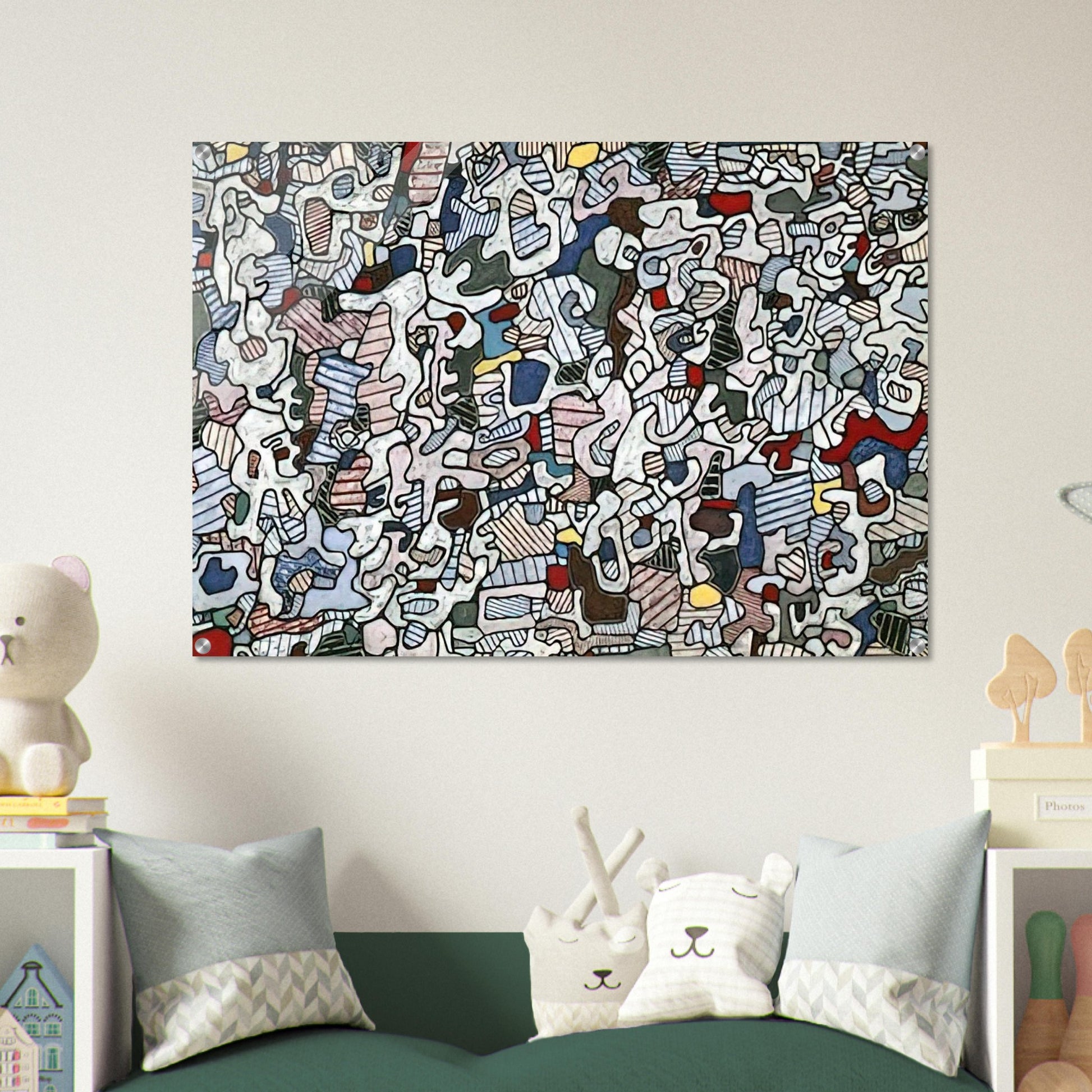 L HOURLOUPE 1966 - Jean Dubuffet Acrylic Print - 70x100 cm / 28x40″ inches