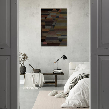 NECROPOLIS 1929 - Paul Klee Brushed Aluminum Print - 70x100 cm / 28x40 inches | Paul Klee Aluminum Print | Paul Klee Prints