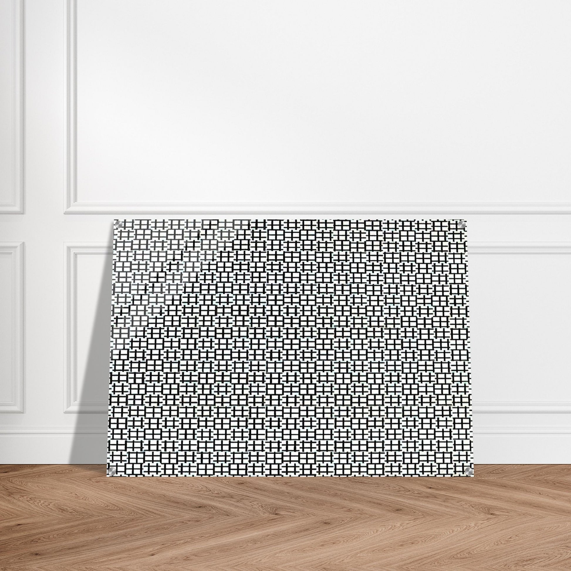 Untitled Verticals and Horizontals - 1970 - Francois Morellet Acrylic Print - 70x100 cm / 28x40″ inches