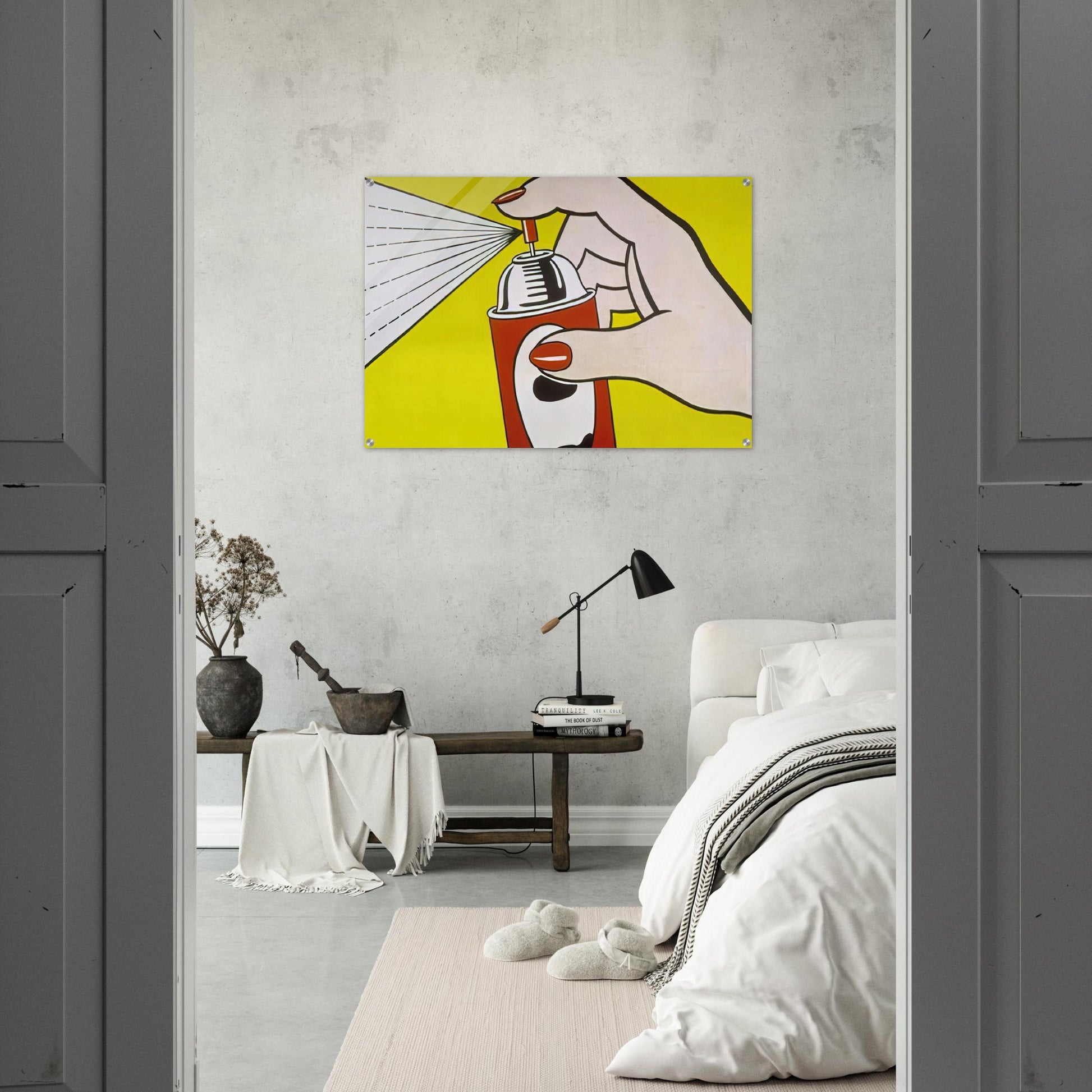 SPRAY 1962 - Roy Lichtenstein Acrylic Print - 70x100 cm / 28x40″ inches | Roy Lichtenstein Wall Art | Roy Lichtenstein Prints