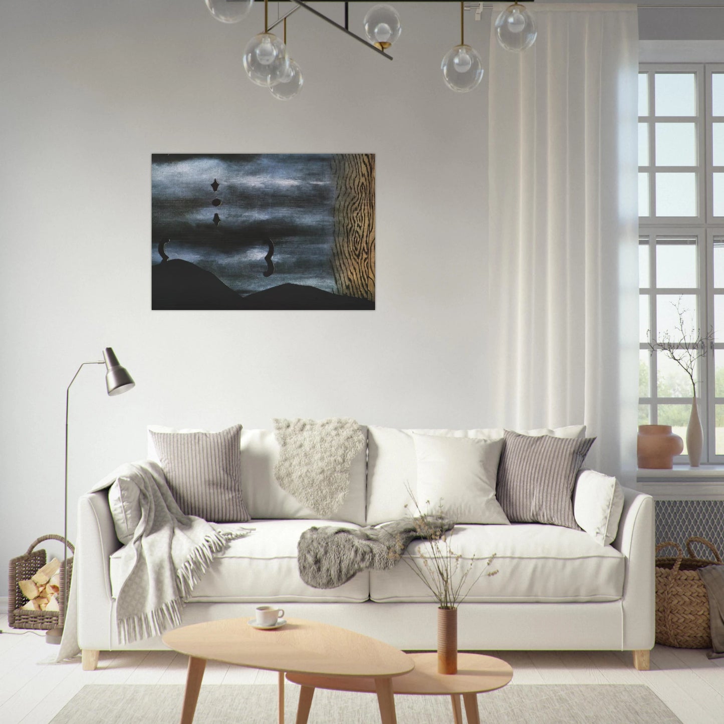 THE LINING OF SLEEP 1928 - Rene Magritte Brushed Aluminum Print - 70x100 cm / 28x40 inches | Rene Magritte Aluminum Print | Rene Magritte Prints