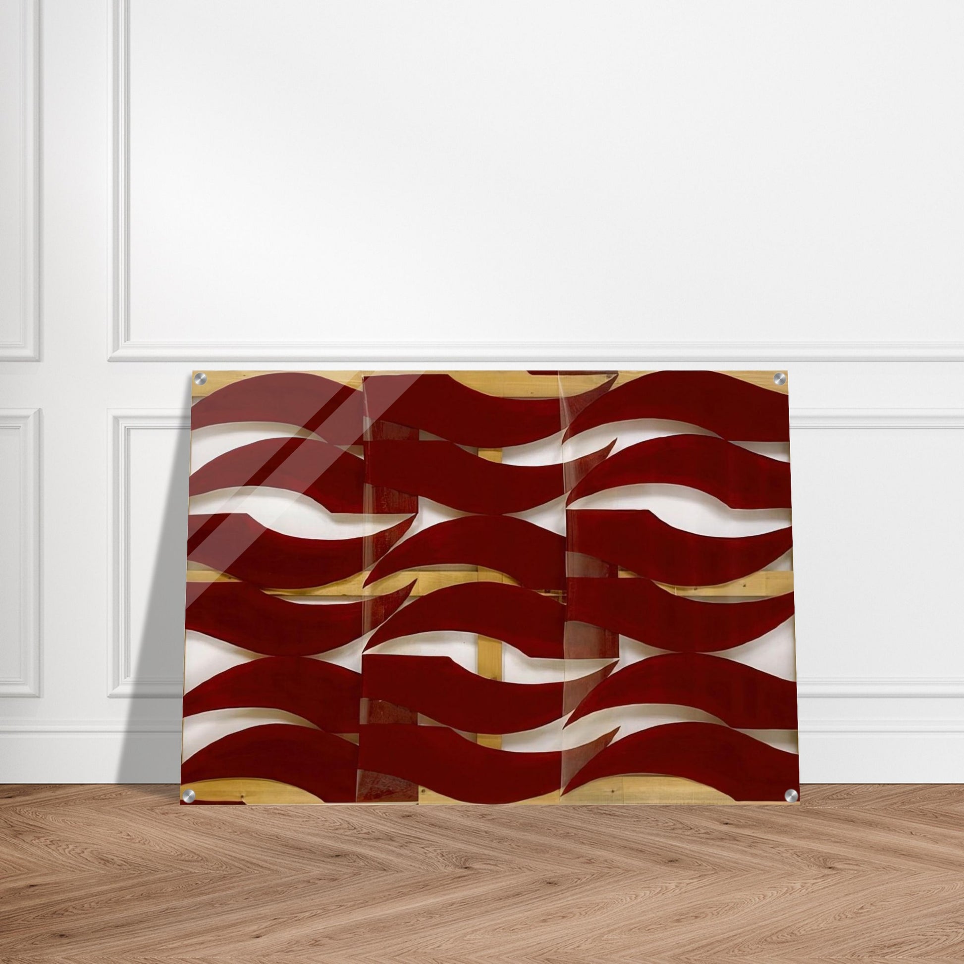 Rosso scuro - 1974 - Carla Accardi Acrylic Print - 70x100 cm / 28x40″ inches