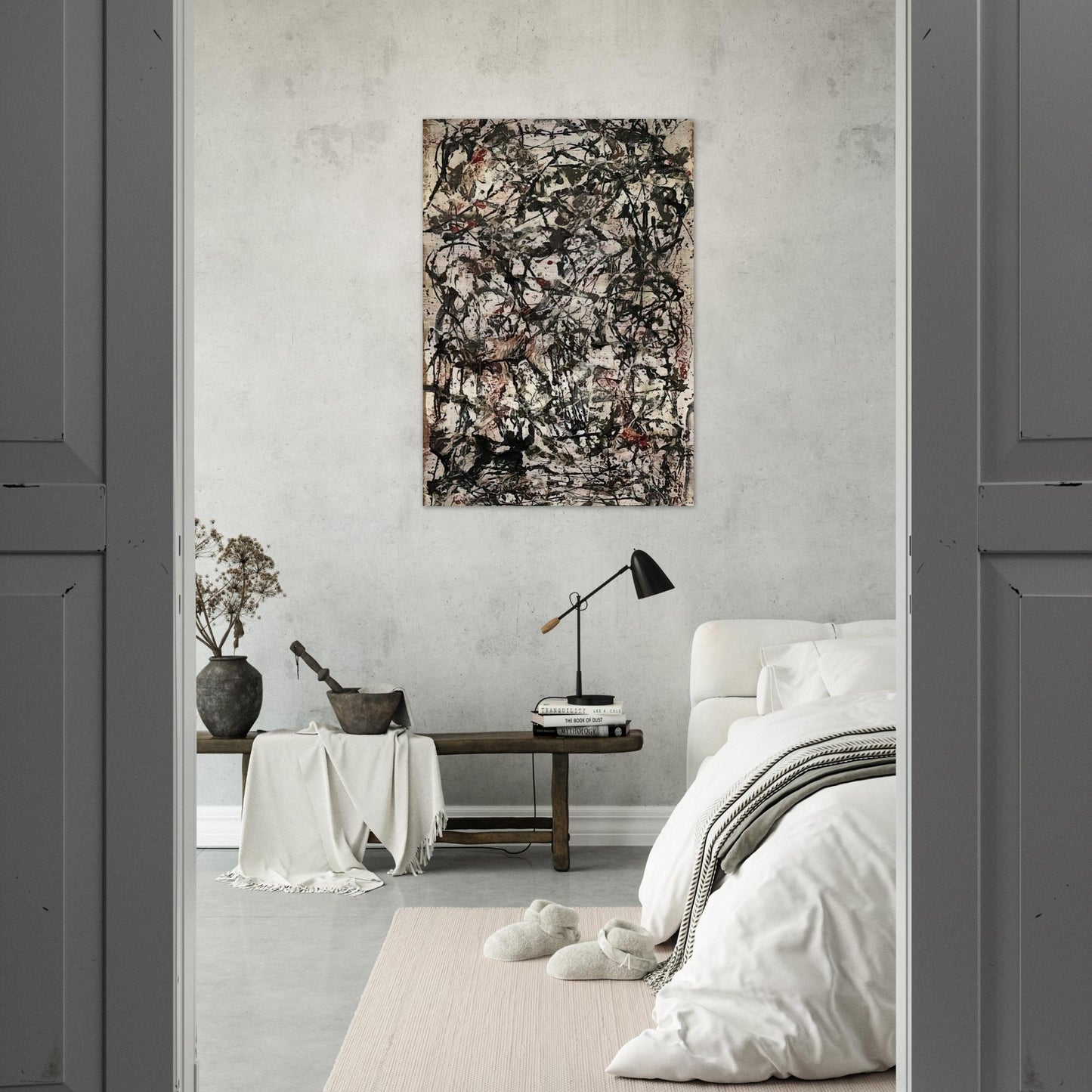 ENCHANTED FOREST 1947 - Jackson Pollock Brushed Aluminum Print - 70x100 cm / 28x40 inches | Jackson Pollock Aluminum Print | Jackson Pollock Prints