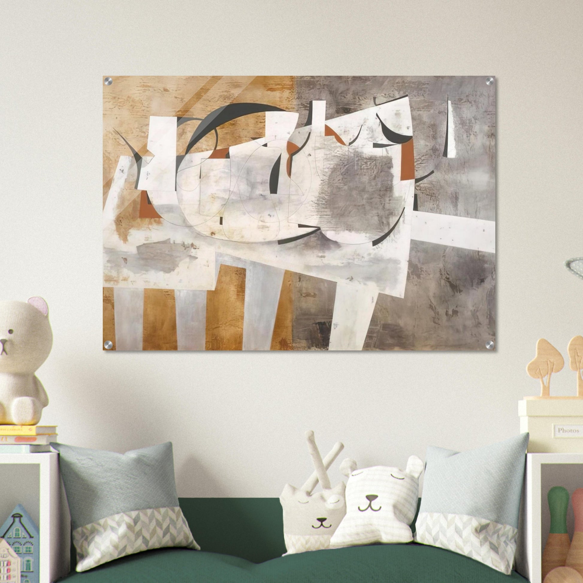 August 1956 Val d'Orcia - 1956 - Ben Nicholson Acrylic Print - 70x100 cm / 28x40″ inches | Ben Nicholson Wall Art | Ben Nicholson Prints