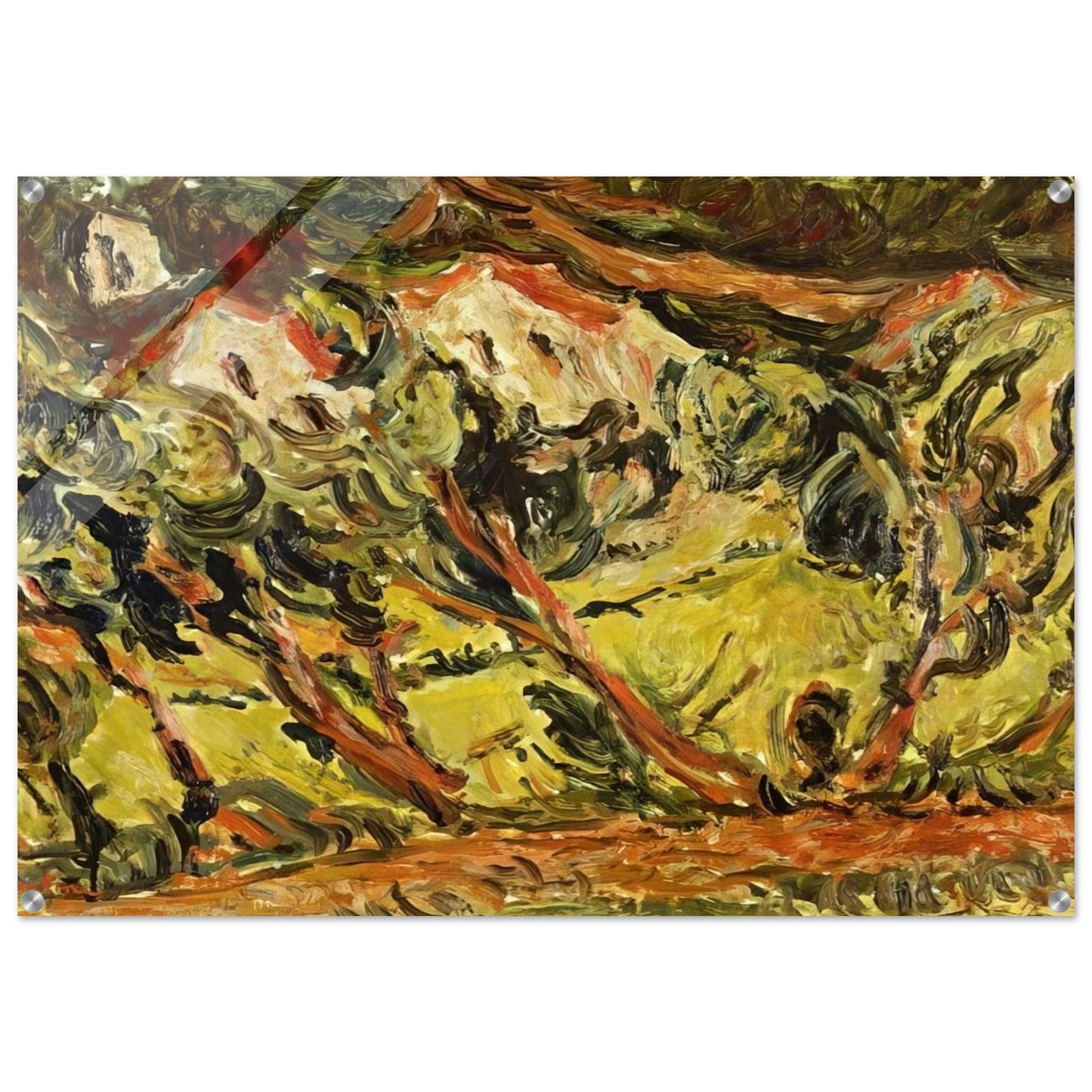 CERET LANDSCAPE 1 - Chaim Soutine Acrylic Print - 70x100 cm / 28x40″ inches