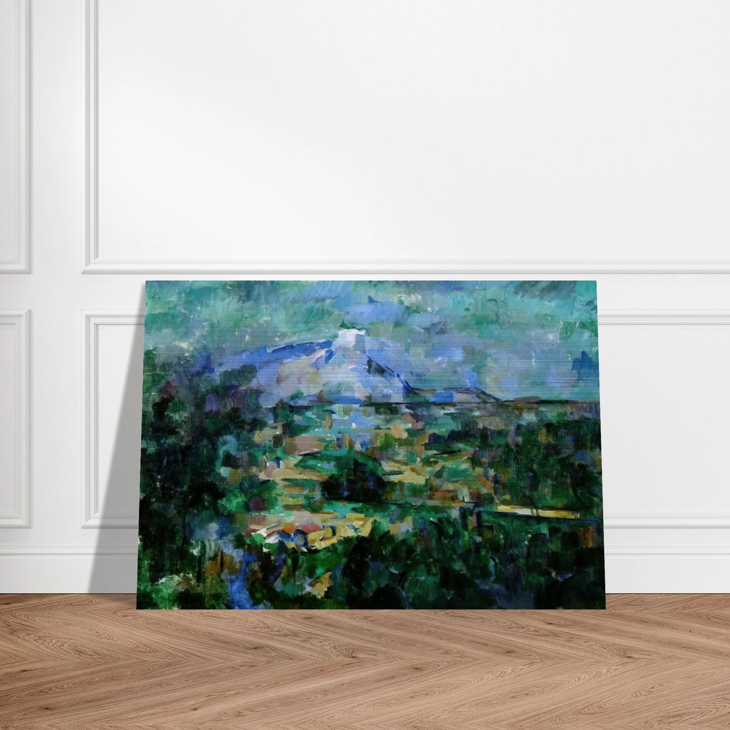 Montagne Sainte-Victoire from Lauves - Paul Cézanne Brushed Aluminum Print - 70x100 cm / 28x40 inches | Paul Cézanne Aluminum Print | Paul Cézanne Prints