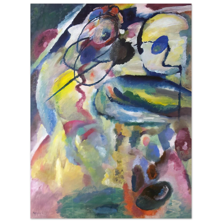 Wassily Kandinsky - PICTURE WITH A CIRCLE 1911  75x100 cm / 30x40inches Fine Art Poster