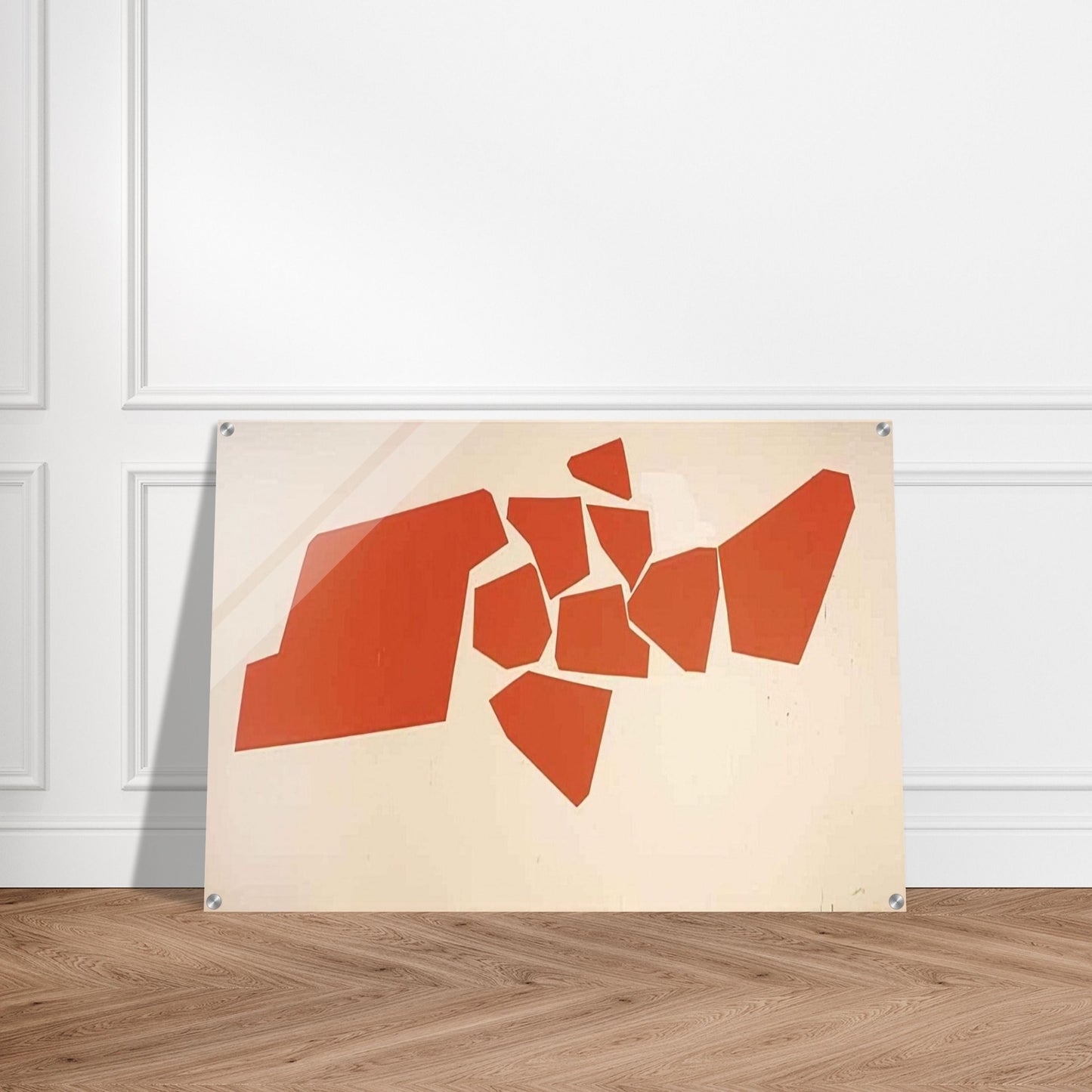 Large Fragemented Shapes - 1968 - Robert Goodnough Acrylic Print - 70x100 cm / 28x40″ inches