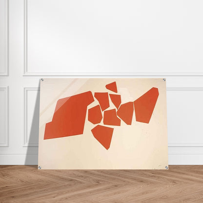 Large Fragemented Shapes - 1968 - Robert Goodnough Acrylic Print - 70x100 cm / 28x40″ inches