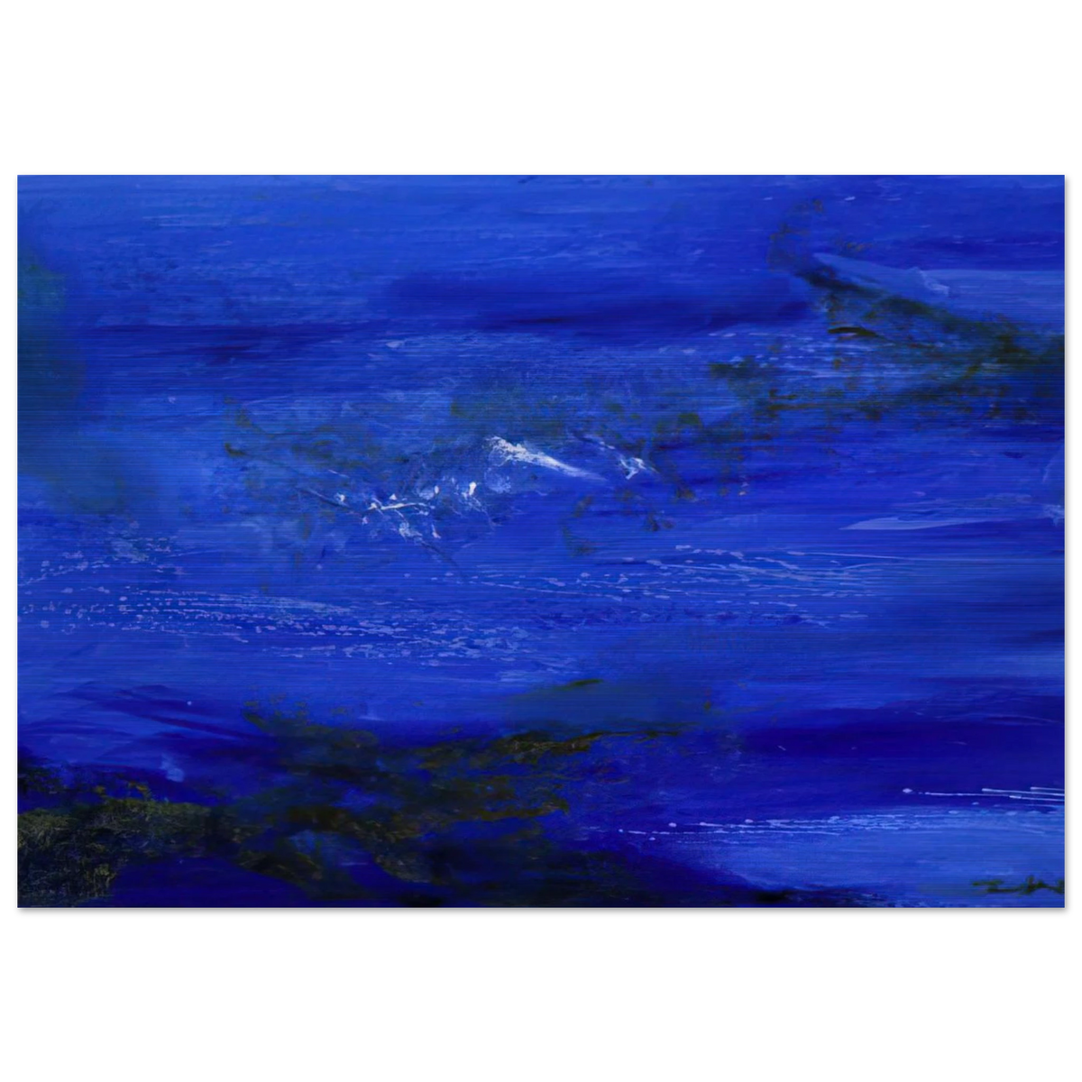 25 10 2002 2002 - Zao Wou-Ki Brushed Aluminum Print - 70x100 cm / 28x40 inches | Zao Wou-Ki Aluminum Print | Zao Wou-Ki Prints