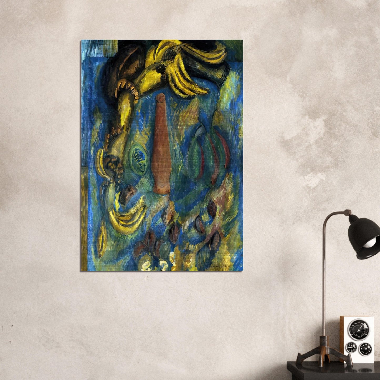 STILL LIFE WITH BANANAS 1909 - Raoul Dufy Brushed Aluminum Print - 70x100 cm / 28x40 inches | Raoul Dufy Aluminum Print | Raoul Dufy Prints