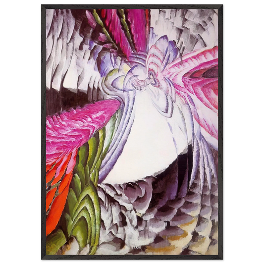 Organization of Graphic Motifs II - Frantisek Kupka 70x100 cm / 28x40 inches Framed Art Print – Black Wooden Frame