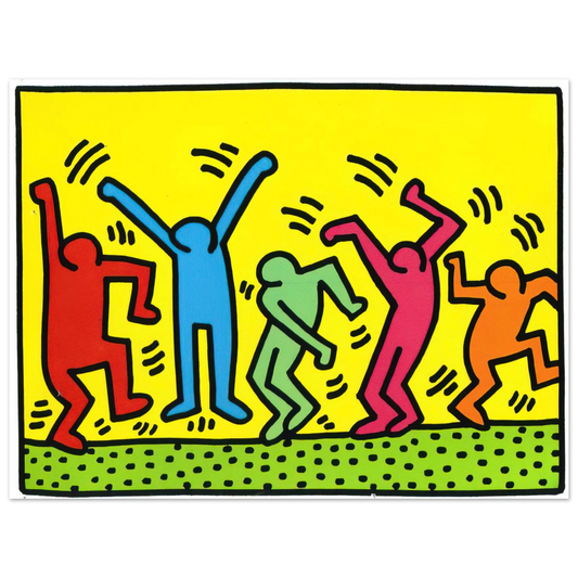 Keith Haring - UNTITLED DANCE 1987  75x100 cm / 30x40inches Fine Art Poster