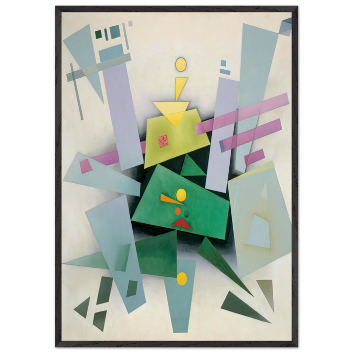 INVENTION COMPOSITION 31 1933 - Rudolf Bauer 70x100 cm / 28x40 inches Framed Art Print – Black Wooden Frame