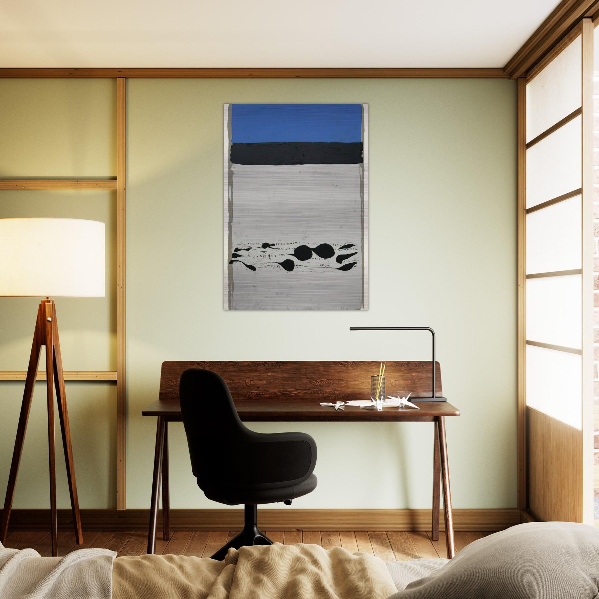 Passages Des Soupias - 1973 - Adja Yunkers Brushed Aluminum Print - 70x100 cm / 28x40 inches | Adja Yunkers Aluminum Print | Adja Yunkers Prints