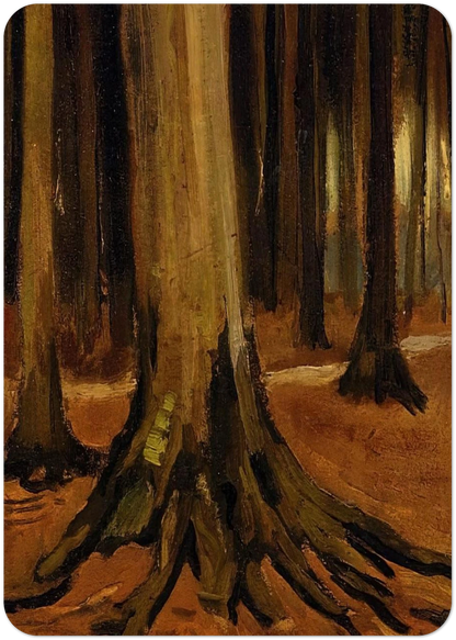 Girl in the Woods By Vincent van Gogh Pack of 10 Post Cards | Vincent van Gogh Post Cards | A6 (10.5 x 14.8 cm) - 4.1 x 5.8 inches