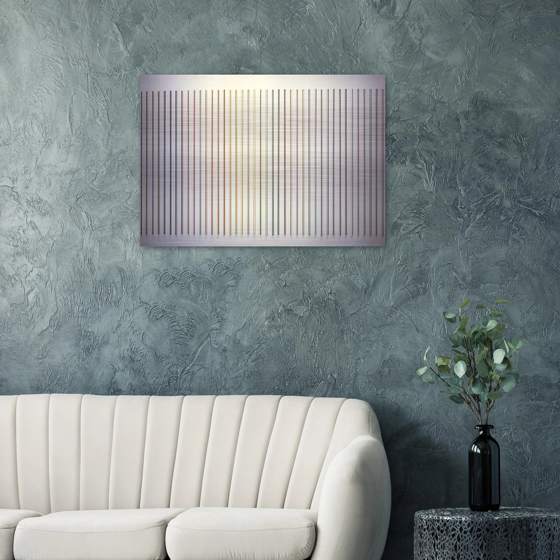 Color Needles - 1984 - Gene Davis Brushed Aluminum Print - 70x100 cm / 28x40 inches | Gene Davis Aluminum Print | Gene Davis Prints