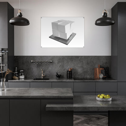 Split Cube - 1962 - Jeremy Moon Acrylic Print - 70x100 cm / 28x40″ inches | Jeremy Moon Wall Art | Jeremy Moon Prints