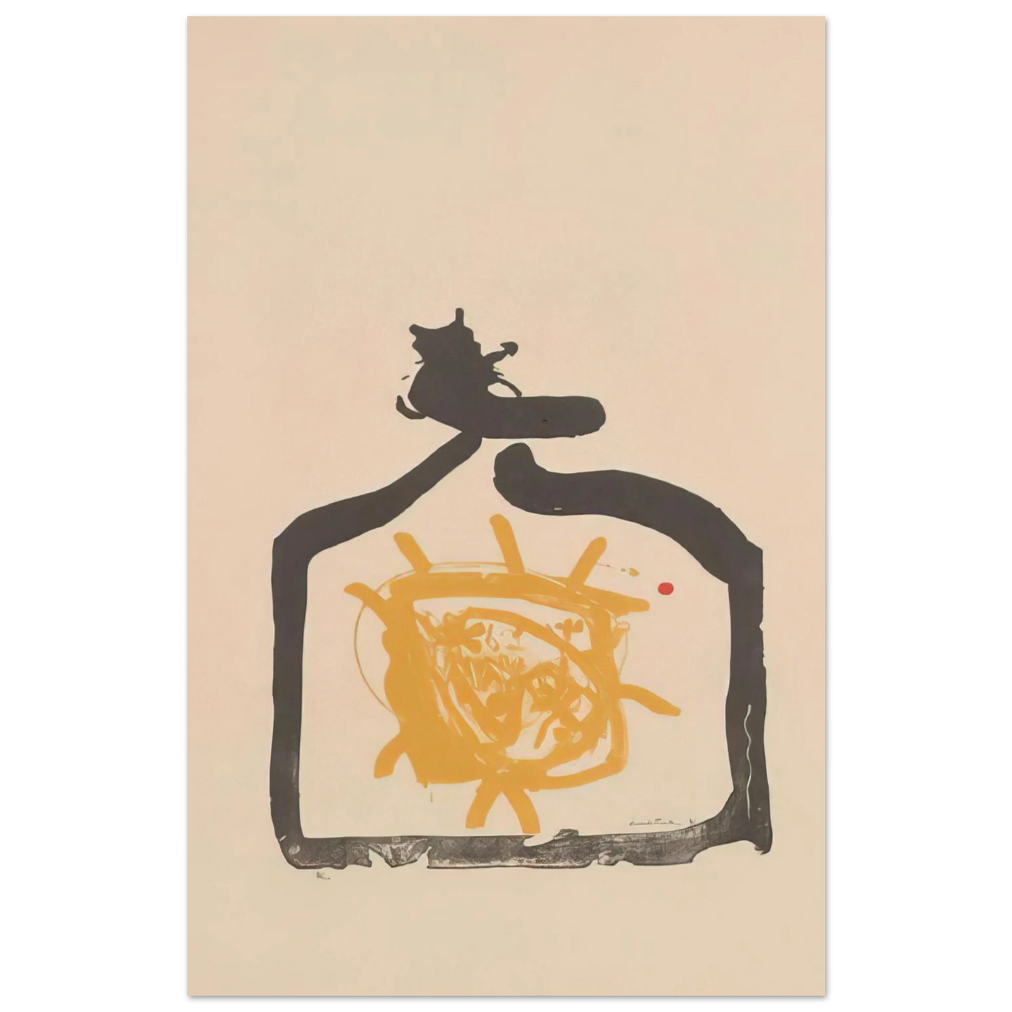 Helen Frankenthaler - May 26th Backwards - 1961 Wall art - 13x18 cm / 5x7 inches - Premium Wooden Framed Poster With Fine Art Paper-canvas - White frame