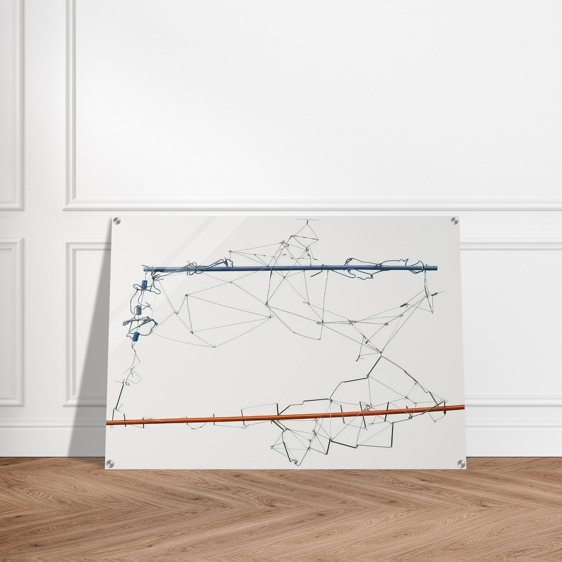 Drawing without Paper 8425 and 8426 - 1984 - Gego Acrylic Print - 70x100 cm / 28x40″ inches
