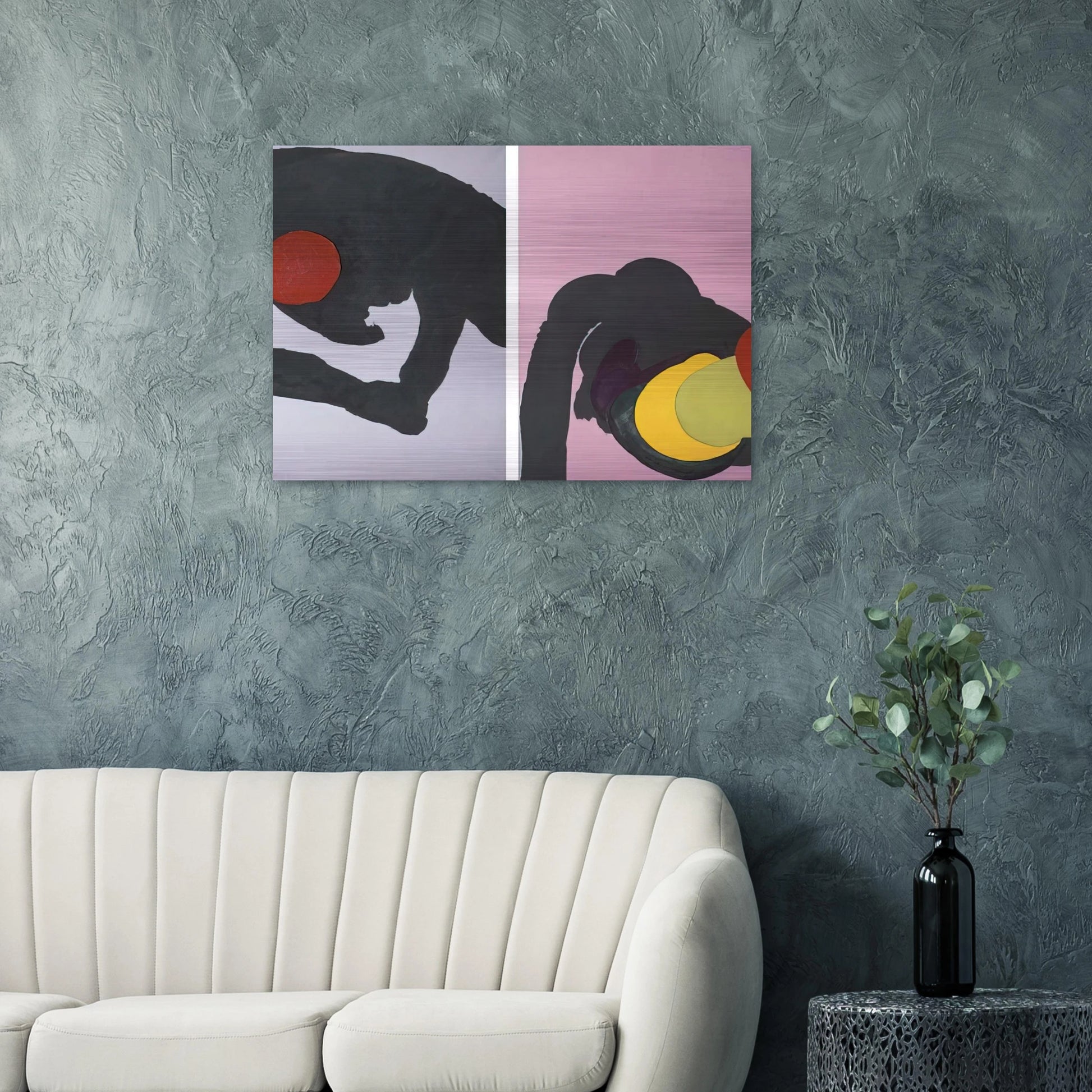 597 - Luis Feito Brushed Aluminum Print - 70x100 cm / 28x40 inches | Luis Feito Aluminum Print | Luis Feito Prints