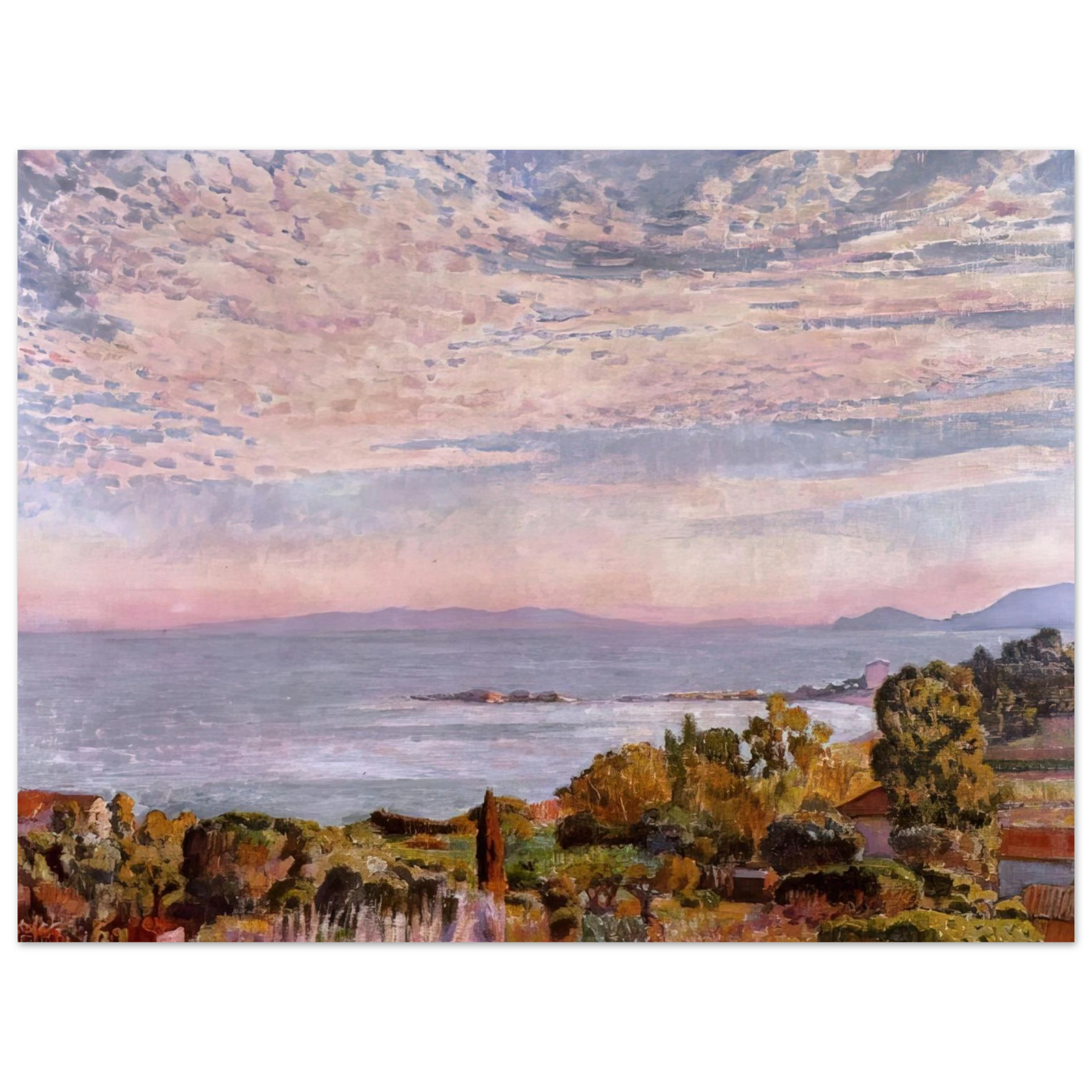 Theo van Rysselberghe - THE BAY OF ST CLAIR 1923  75x100 cm / 30x40inches Fine Art Poster