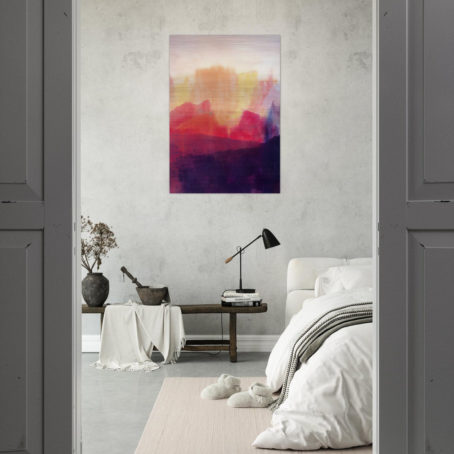 The Source - 1993 - Ronnie Landfield Brushed Aluminum Print - 70x100 cm / 28x40 inches | Ronnie Landfield Aluminum Print | Ronnie Landfield Prints