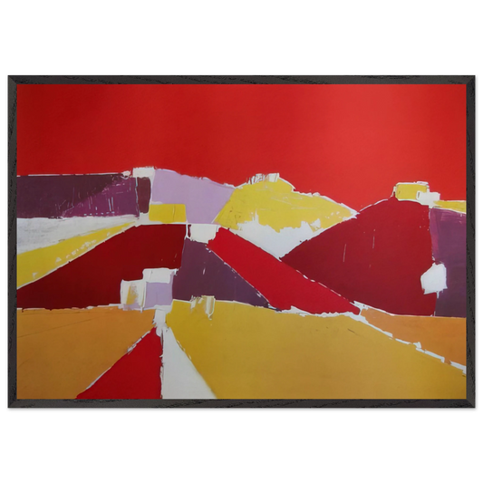 Agrigente - 1953 - Nicolas de Stael 70x100 cm / 28x40 inches Framed Art Print – Black Wooden Frame