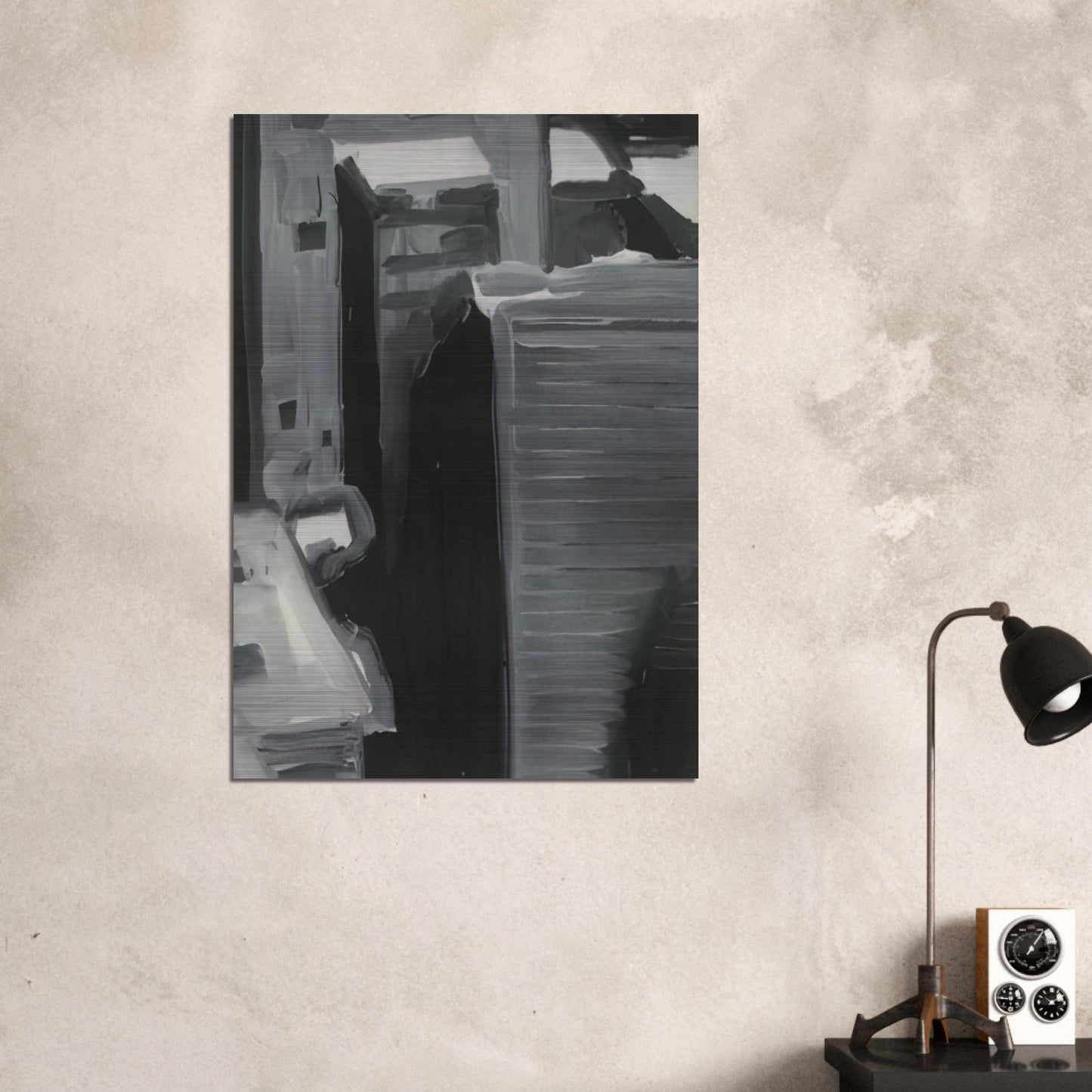 TOWNSCAPE 1968 - Gerhard Richter Brushed Aluminum Print - 70x100 cm / 28x40 inches | Gerhard Richter Aluminum Print | Gerhard Richter Prints
