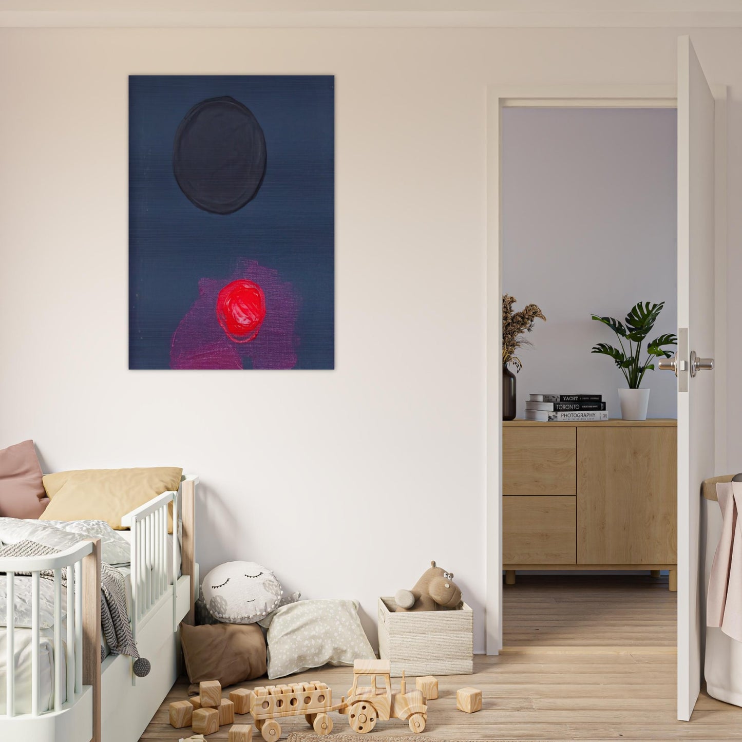 BAS 1974 - Luis Feito Brushed Aluminum Print - 70x100 cm / 28x40 inches | Luis Feito Aluminum Print | Luis Feito Prints