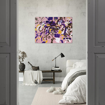 Rosa-Viola-Bianco - 1968 - Carla Accardi Acrylic Print - 70x100 cm / 28x40″ inches | Carla Accardi Wall Art | Carla Accardi Prints