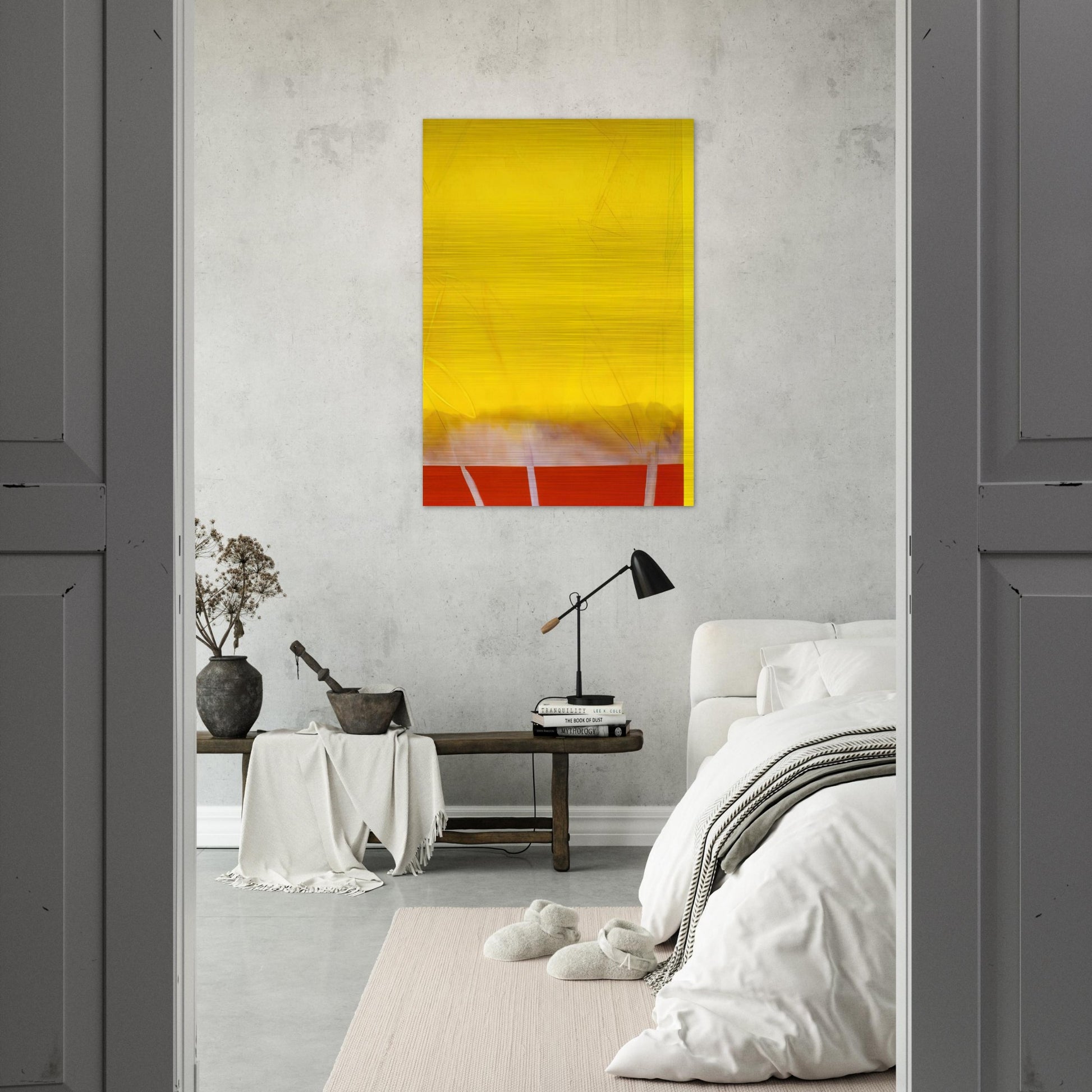 Edge Of Autumn - 1989 - Ronnie Landfield Brushed Aluminum Print - 70x100 cm / 28x40 inches | Ronnie Landfield Aluminum Print | Ronnie Landfield Prints