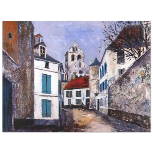 Maurice Utrillo - VILLAGE STREET  75x100 cm / 30x40inches Fine Art Poster