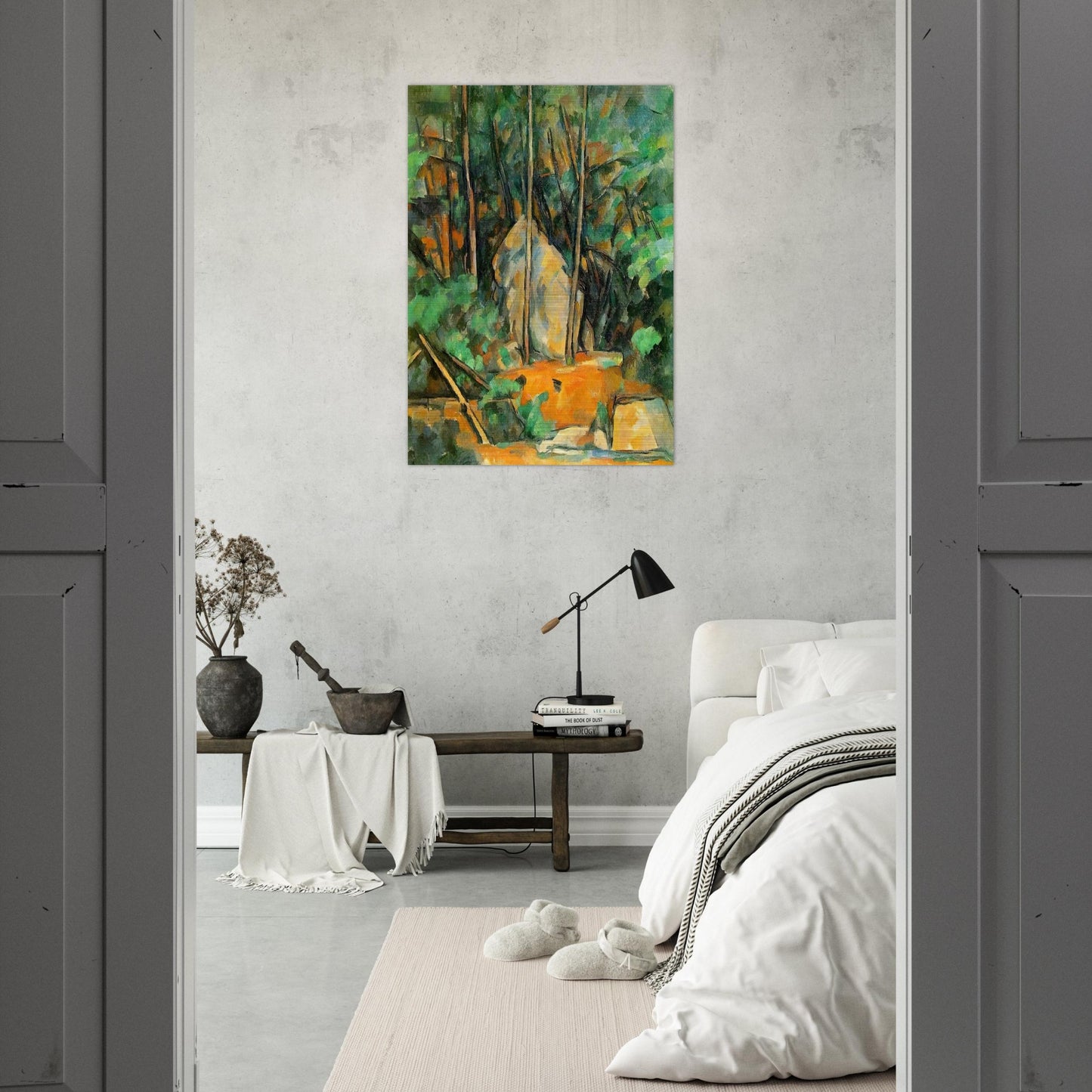 In the Park of Chateau Noir - Paul Cézanne Brushed Aluminum Print - 70x100 cm / 28x40 inches | Paul Cézanne Aluminum Print | Paul Cézanne Prints
