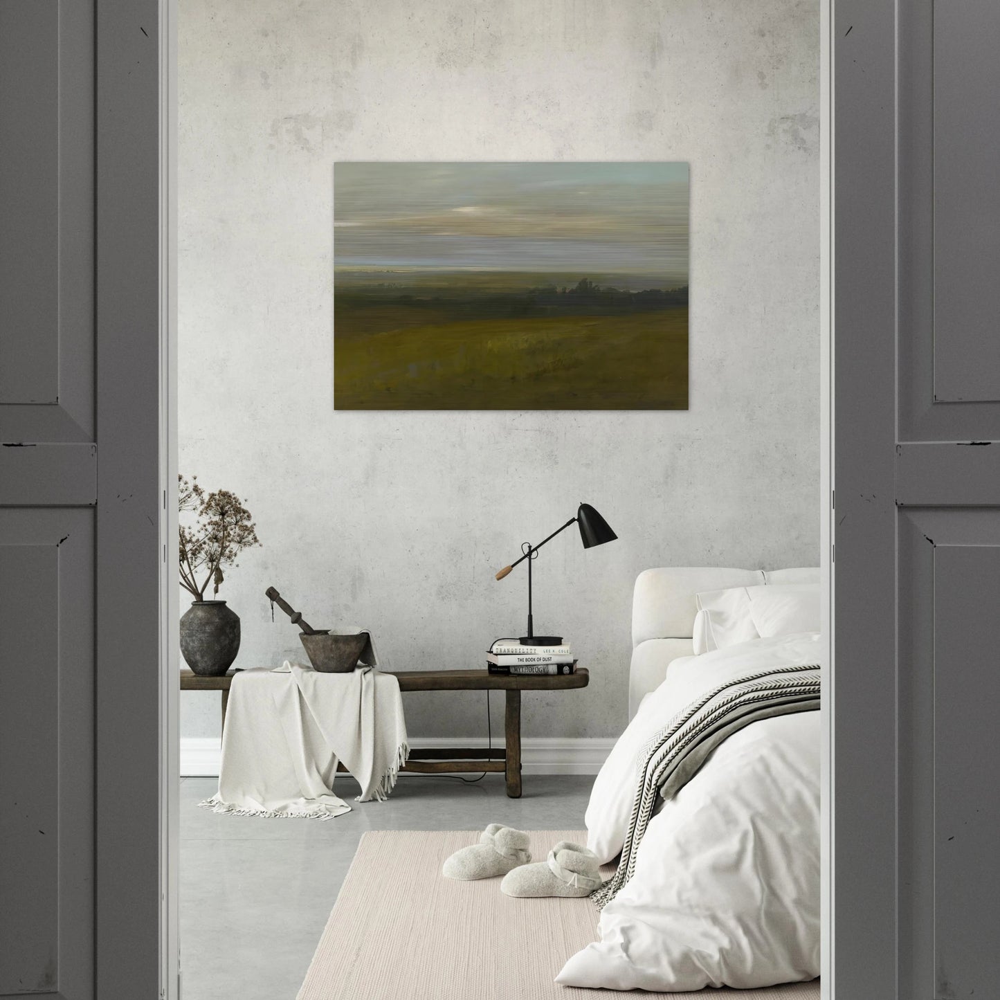 San Leandro Bay - Tonalism - Xavier Martinez Brushed Aluminum Print - 70x100 cm / 28x40 inches | Xavier Martinez Aluminum Print | Xavier Martinez Prints