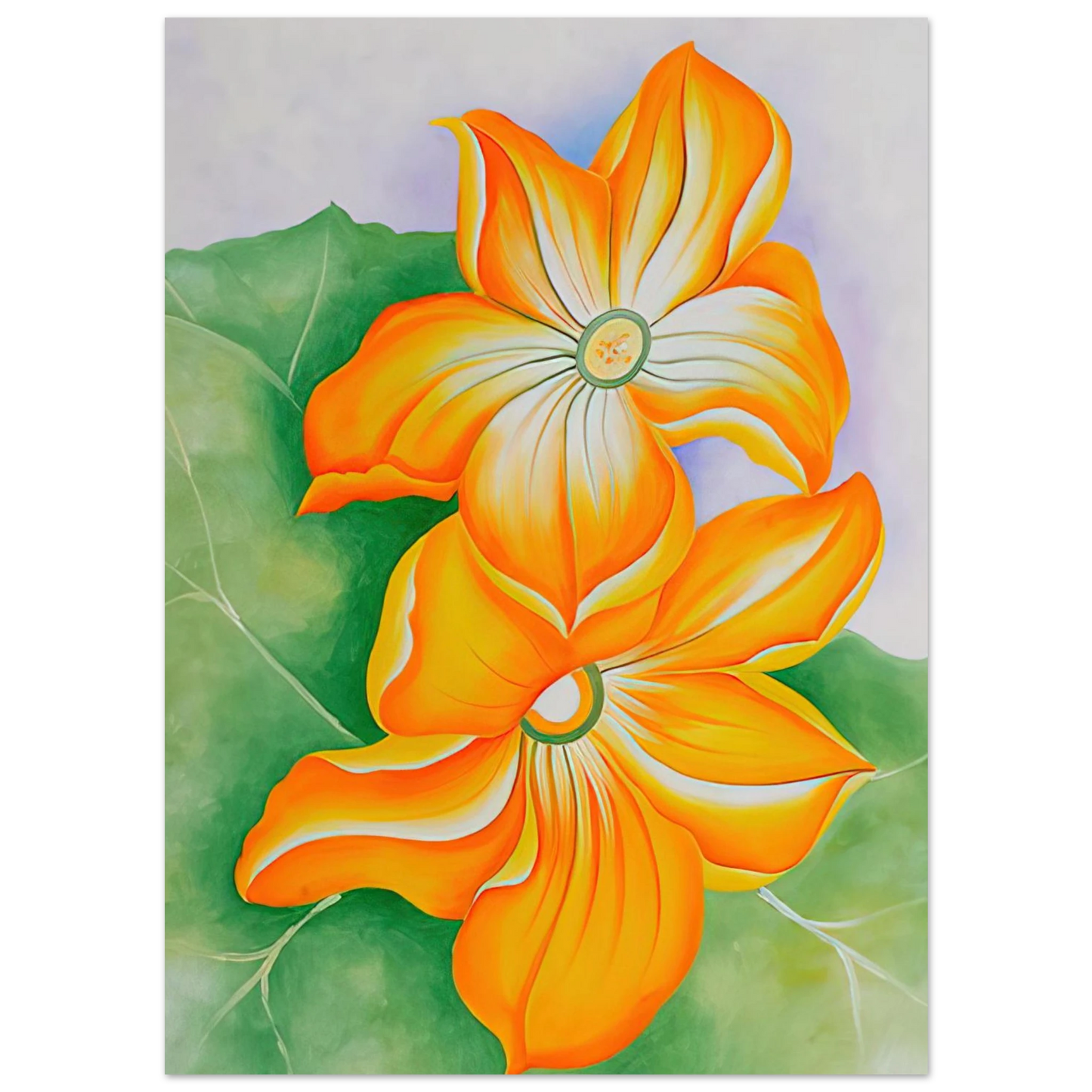 Georgia O'Keeffe - Squash Blossoms Fine Art Poster