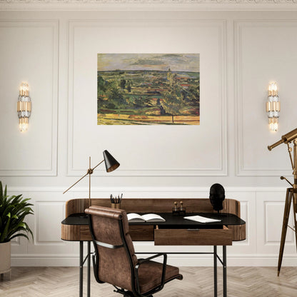 Landscape of the Jas de Bouffan - Paul Cézanne Brushed Aluminum Print - 70x100 cm / 28x40 inches | Paul Cézanne Aluminum Print | Paul Cézanne Prints