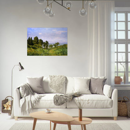 By the Sea - claude monet Brushed Aluminum Print - 70x100 cm / 28x40 inches | claude monet Aluminum Print | claude monet Prints