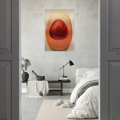 Red and Pink Rocks - Georgia O'Keeffe Brushed Aluminum Print - 70x100 cm / 28x40 inches | Georgia O'Keeffe Aluminum Print | Georgia O'Keeffe Prints