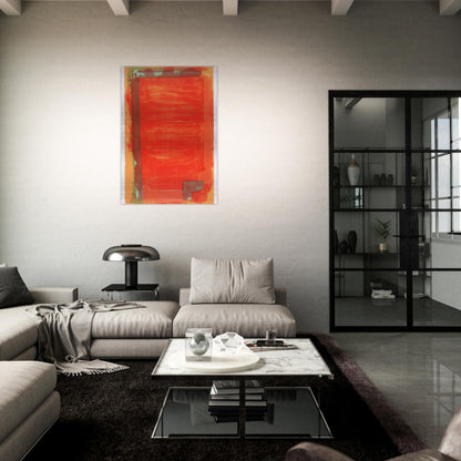 Untitled III - 1974 - John Hoyland Brushed Aluminum Print - 70x100 cm / 28x40 inches | John Hoyland Aluminum Print | John Hoyland Prints