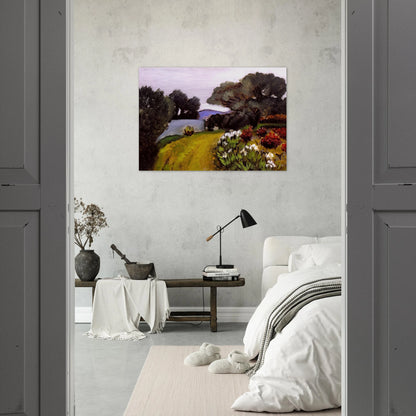 IN THE NICE COUNTRYSIDE GARDEN OF IRISES 1919 - Henri Matisse Brushed Aluminum Print - 70x100 cm / 28x40 inches | Henri Matisse Aluminum Print | Henri Matisse Prints
