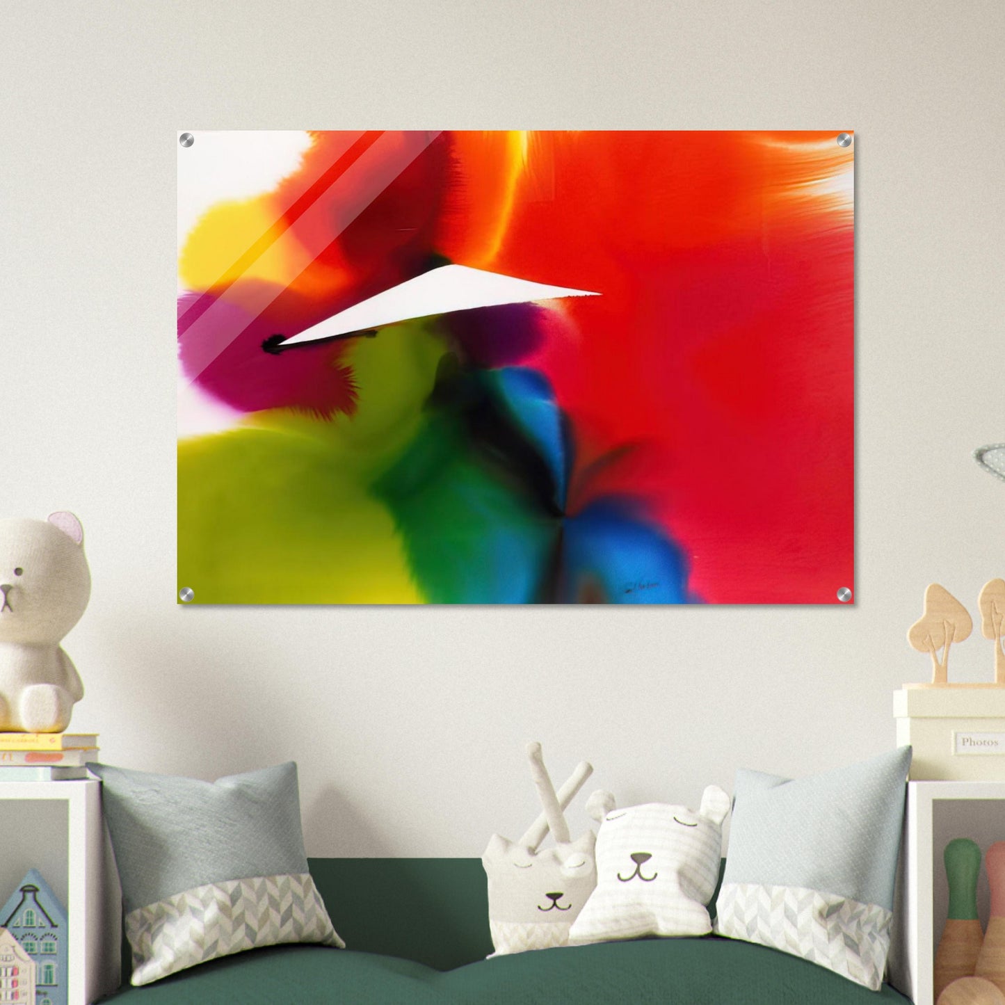 Phenomena French West Indies - Color Field Painting, Lyrical Abstraction - Paul Jenkins Acrylic Print - 70x100 cm / 28x40″ inches