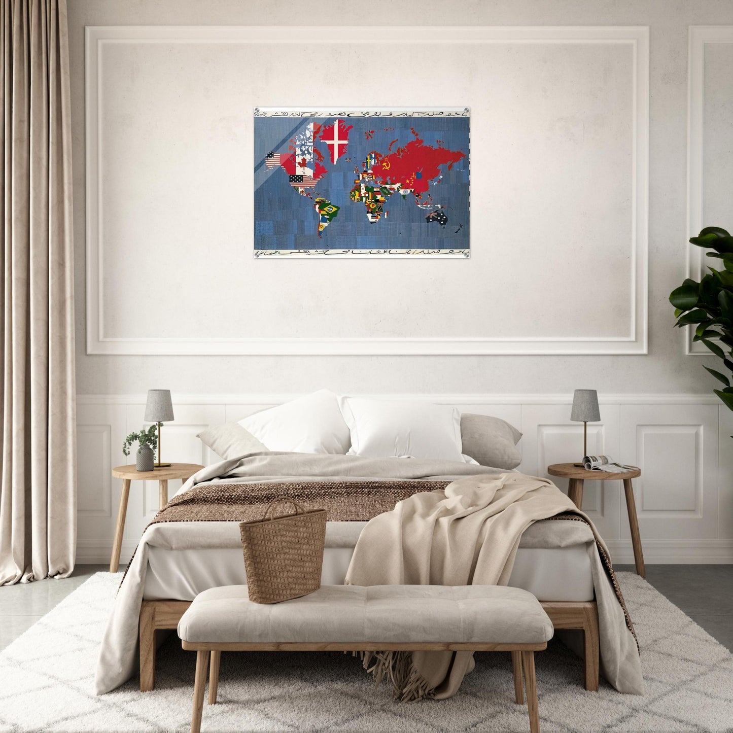 MAPPA 1978 - Alighiero Boetti Acrylic Print - 70x100 cm / 28x40″ inches