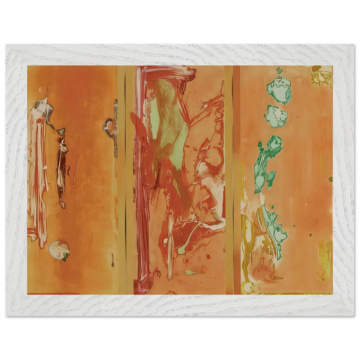 Helen Frankenthaler - Gateway - 1988 Wall art - 50x70 cm / 20x28 inches - Premium Wooden Framed Poster With Fine Art Paper-canvas - Black frame