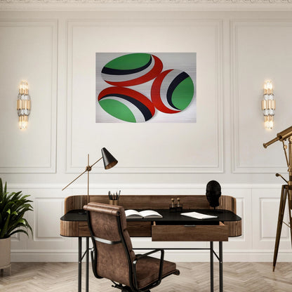 Oh Happy Day Constellation series - Hard Edge Painting - Leon Polk Smith Brushed Aluminum Print - 70x100 cm / 28x40 inches | Leon Polk Smith Aluminum Print | Leon Polk Smith Prints