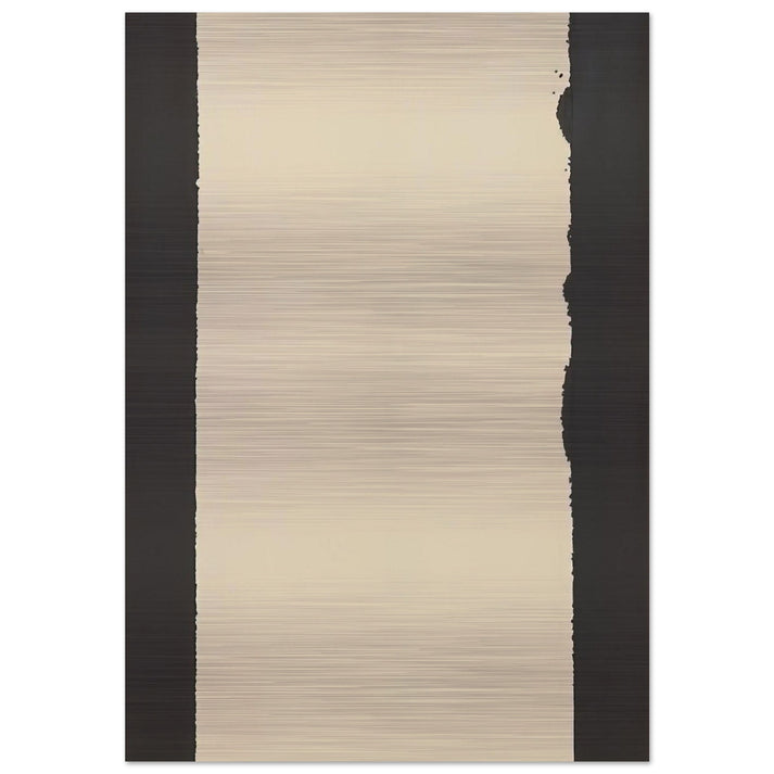 Burnt Umber  Ultramarine Blue - 2007 - Yun Hyong-keun Brushed Aluminum Print - 70x100 cm / 28x40 inches | Yun Hyong-keun Aluminum Print | Yun Hyong-keun Prints