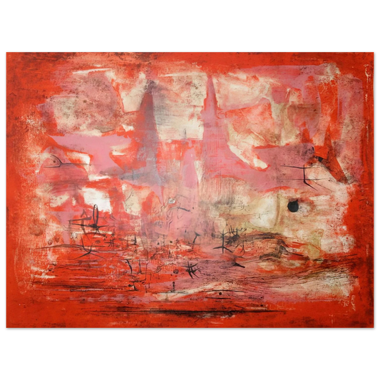 Zao Wou-Ki - EMBRASEMENT 1954  75x100 cm / 30x40inches Fine Art Poster